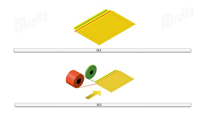 Double-sided adhesive application